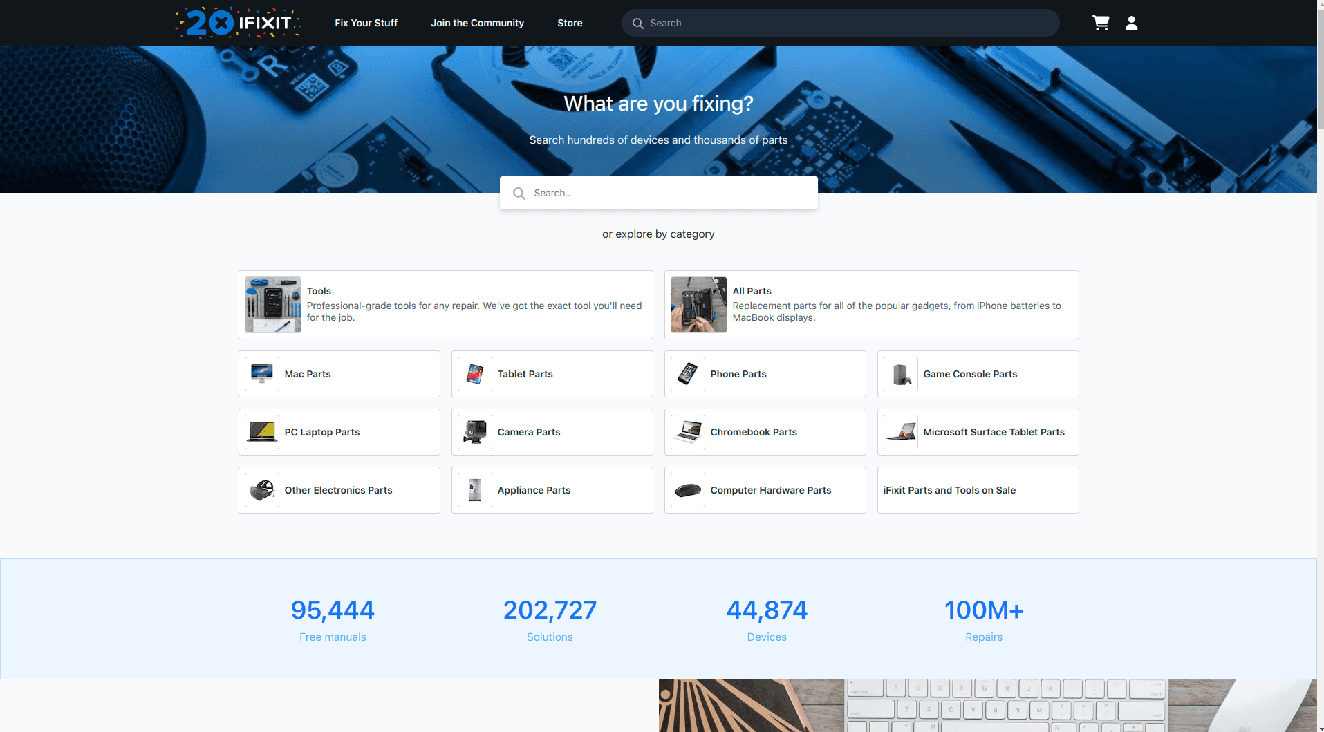 iFixit's store page.