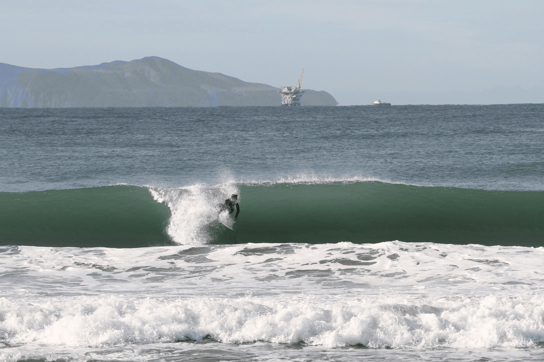 Mason surfing in Oxnard CA